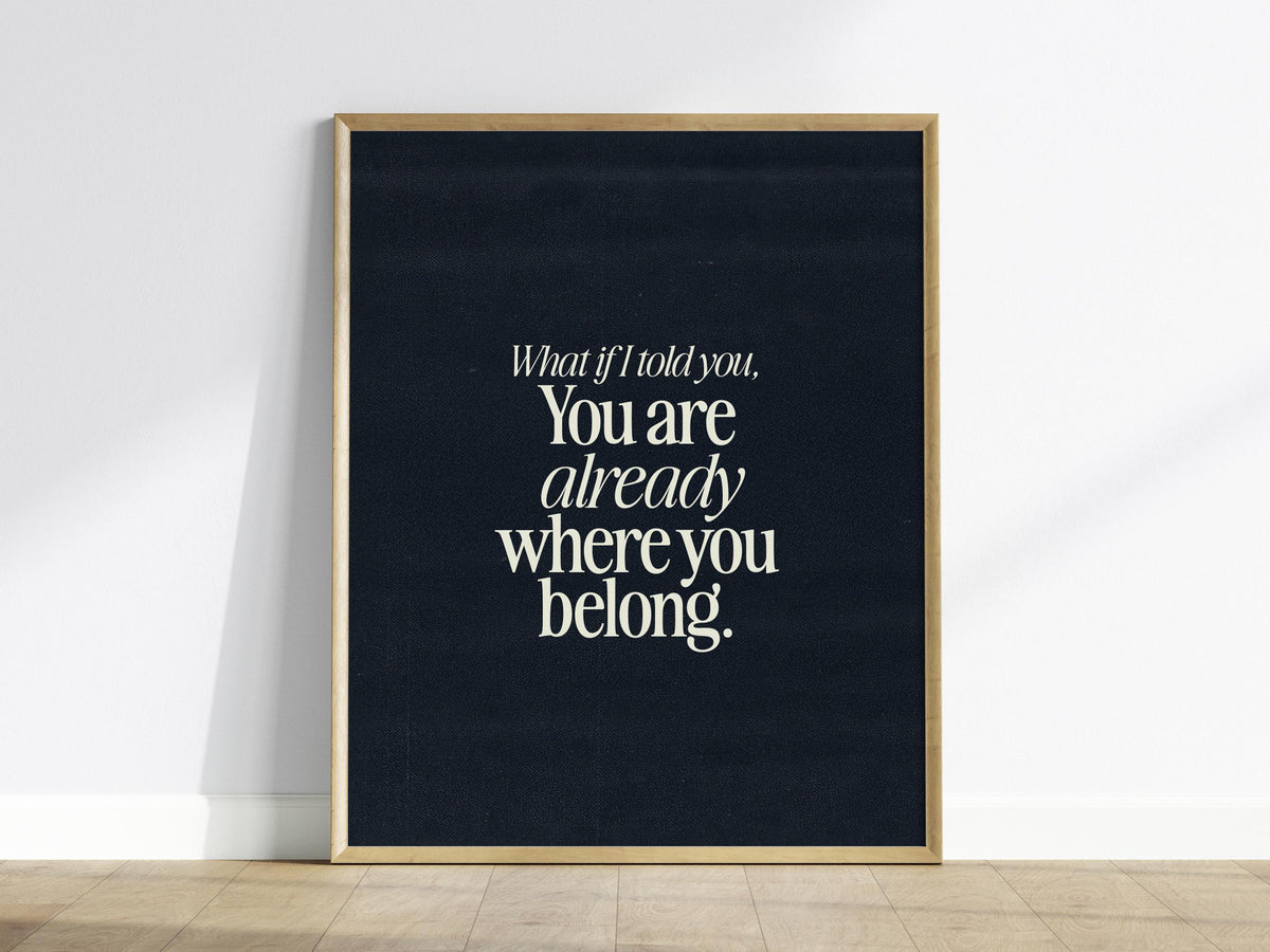 Motivational Typography Poster | Typography Art Print — view 2