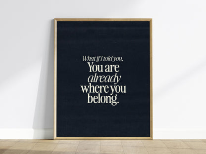 Motivational Typography Poster | Typography Art Print — view 2