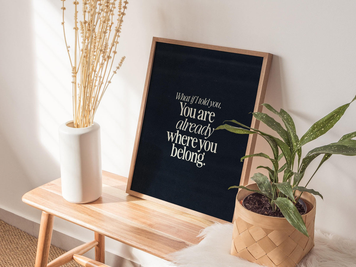 Motivational Typography Poster | Typography Art Print — view 5