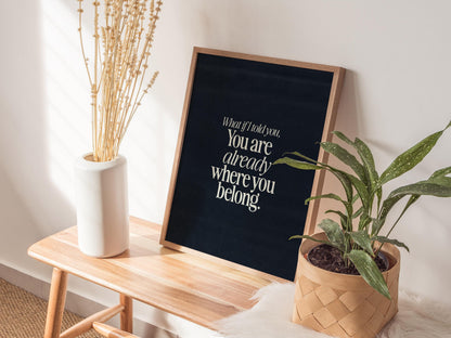 Motivational Typography Poster | Typography Art Print — view 5