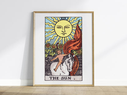 The Sun Tarot Card Poster | Tarot Art Print — view 2