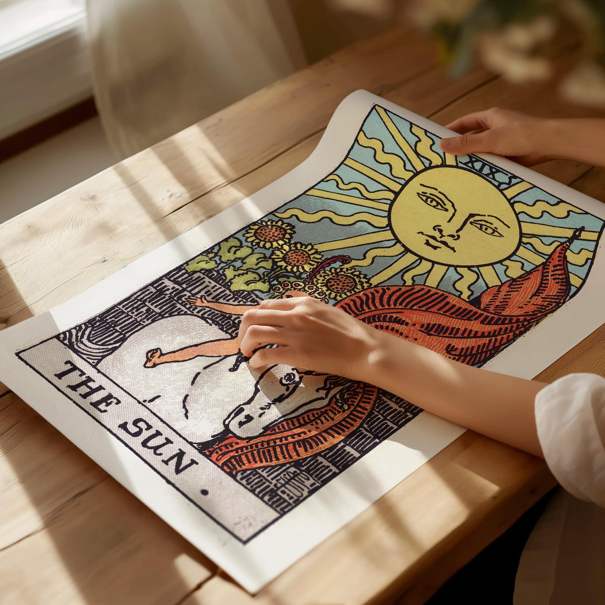 The Sun Tarot Card Poster | Tarot Art Print — view 4