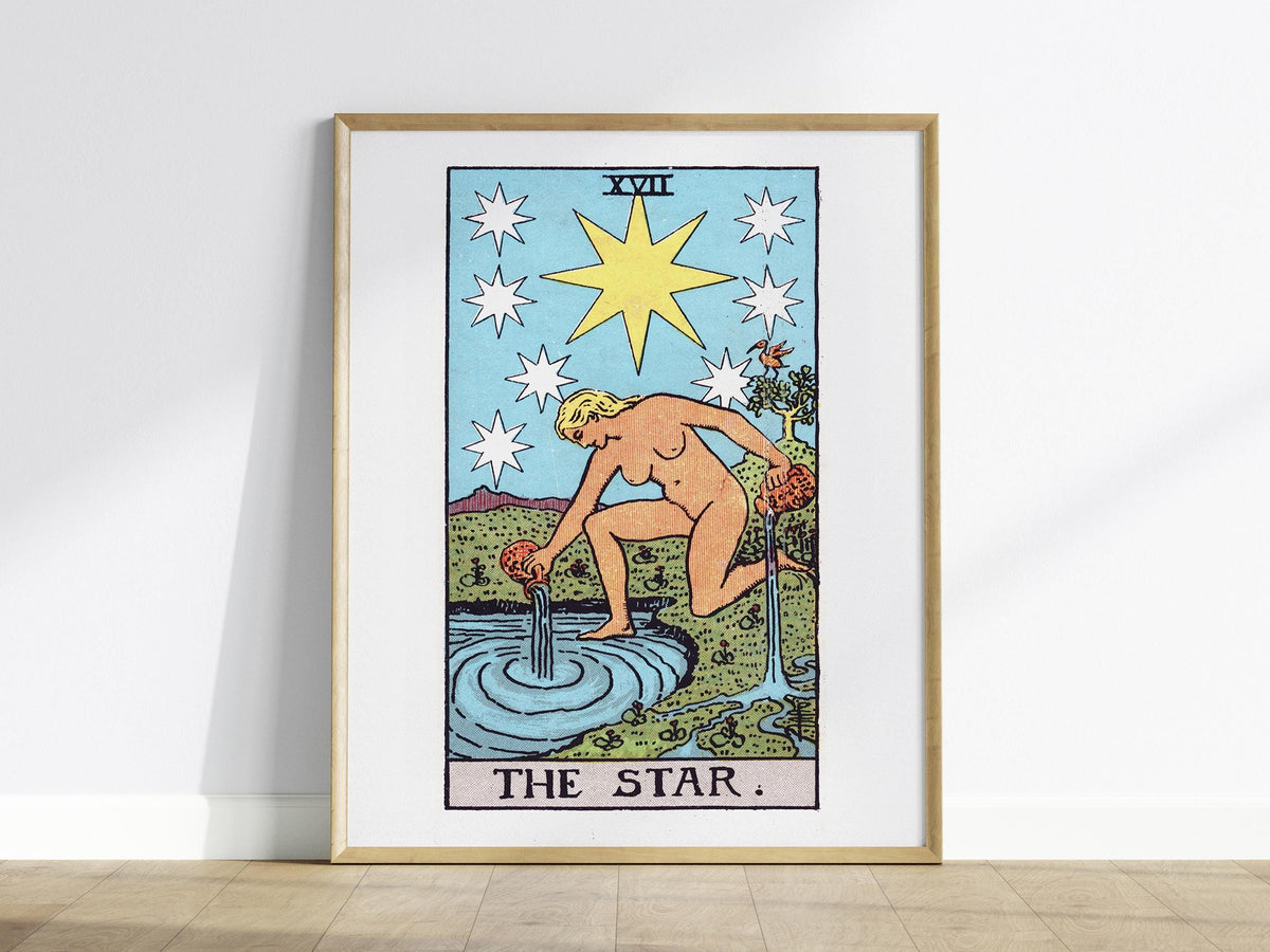 The Star Tarot Card Poster | Tarot Art Print — view 2
