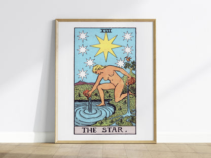 The Star Tarot Card Poster | Tarot Art Print — view 2