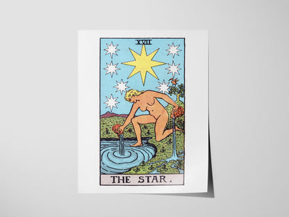 The Star Tarot Card Poster | Tarot Art Print — view 3
