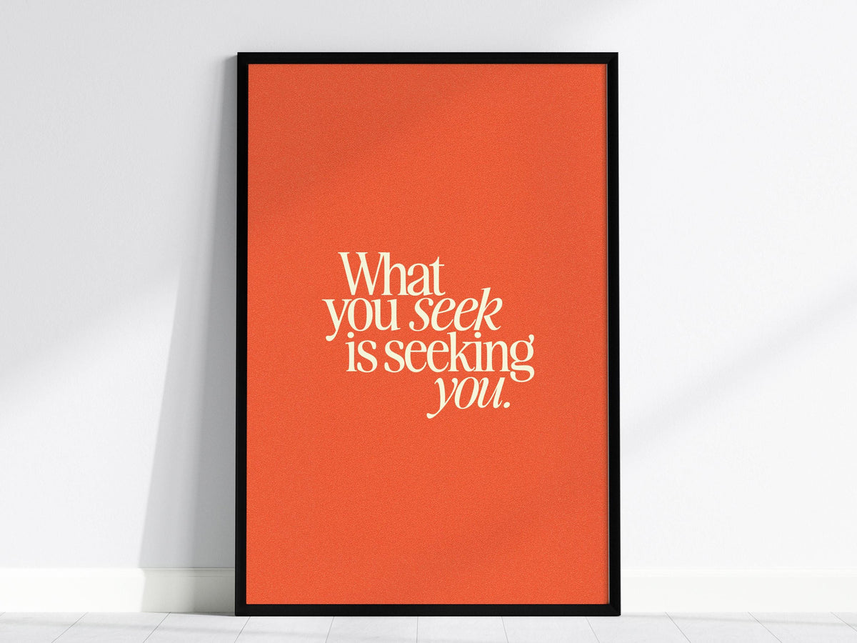 Inspirational Quote Poster | Typography Art Print