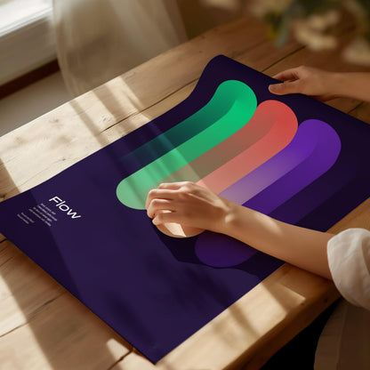 Abstract Gradient Poster | Typography Art Print — view 4