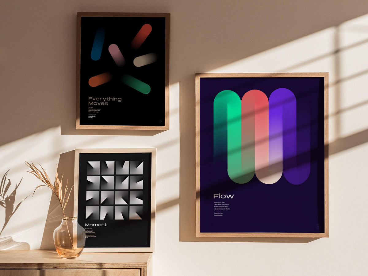 Abstract Gradient Poster | Typography Art Print — view 5