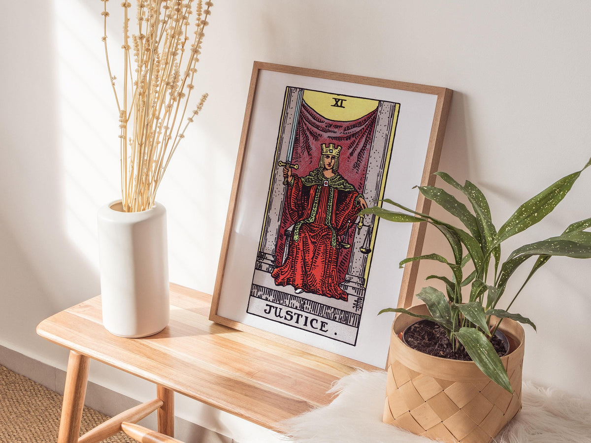 Justice Tarot Poster | Tarot Art Print — view 5