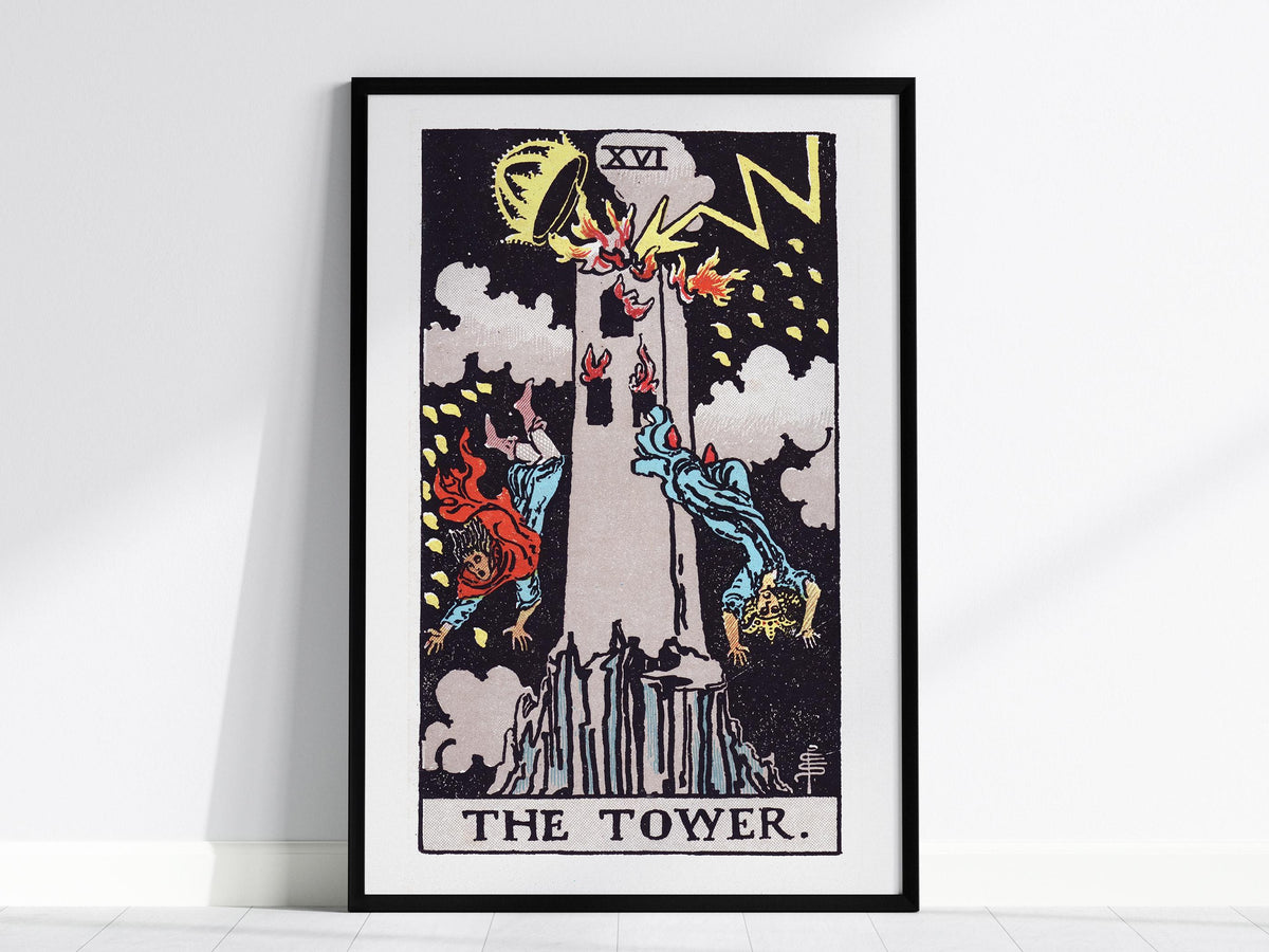 The Tower Tarot Poster | Tarot Art Print