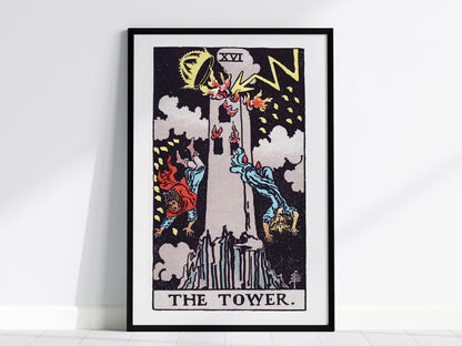 The Tower Tarot Poster | Tarot Art Print