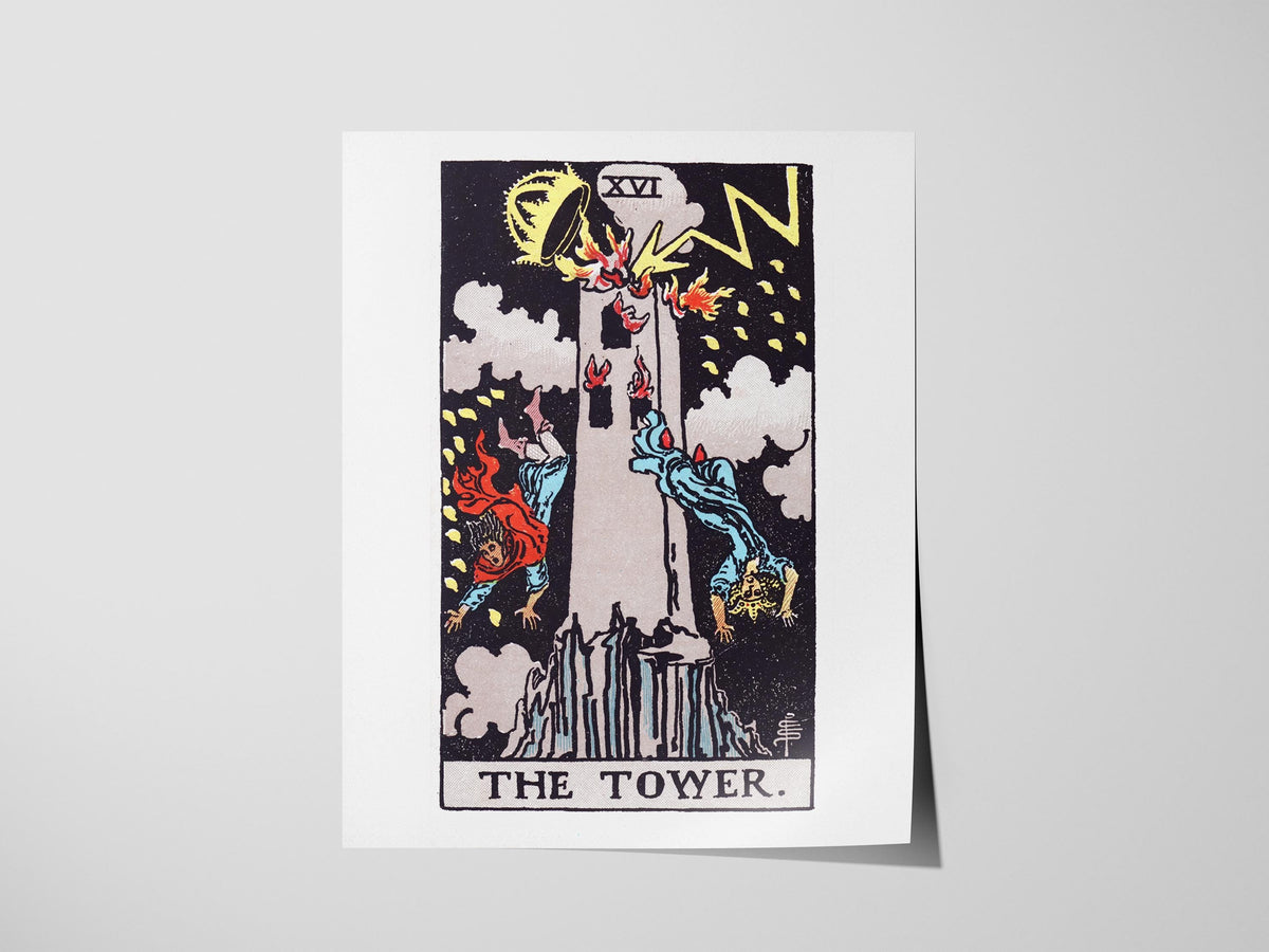 The Tower Tarot Poster | Tarot Art Print — view 3