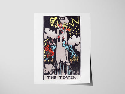 The Tower Tarot Poster | Tarot Art Print — view 3