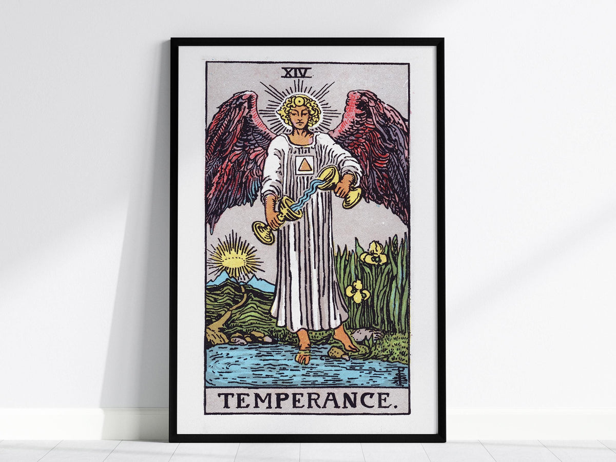 Temperance Tarot Poster | Tarot Art Print