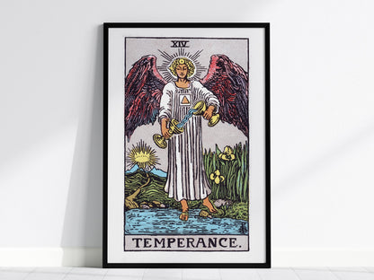 Temperance Tarot Poster | Tarot Art Print