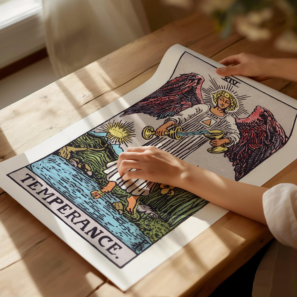 Temperance Tarot Poster | Tarot Art Print — view 4