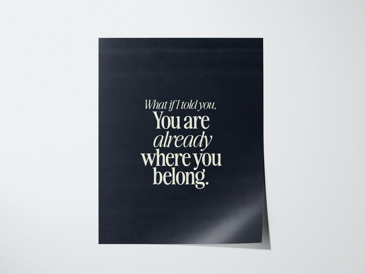 Motivational Typography Poster | Typography Art Print — view 3