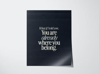Motivational Typography Poster | Typography Art Print — view 3