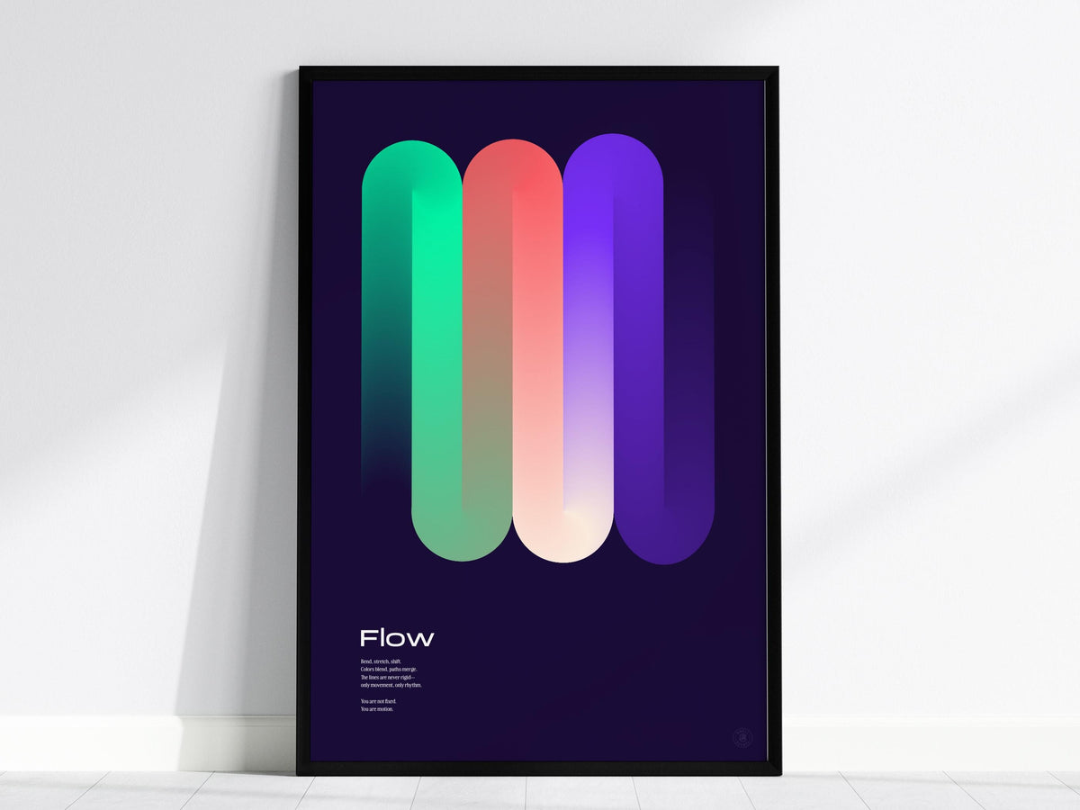 Abstract Gradient Poster | Typography Art Print