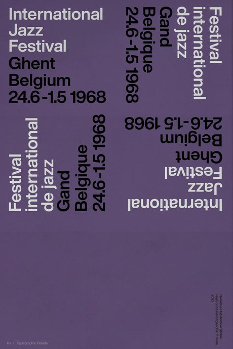 1968 Ghent Jazz Festival Poster