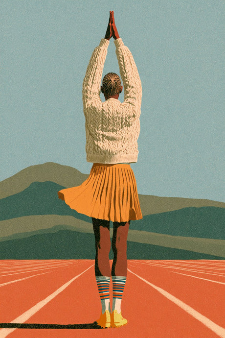 Athlete Reaches Skyward
