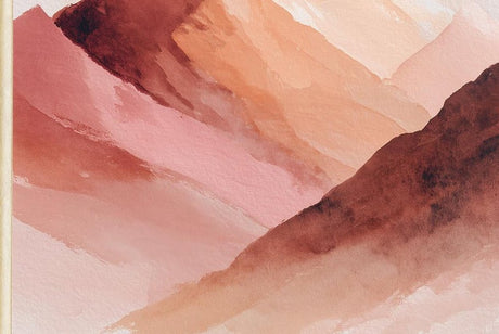 Boho Mountain Landscape Poster