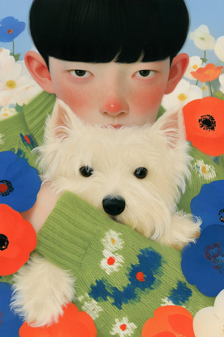 Boy With Westie