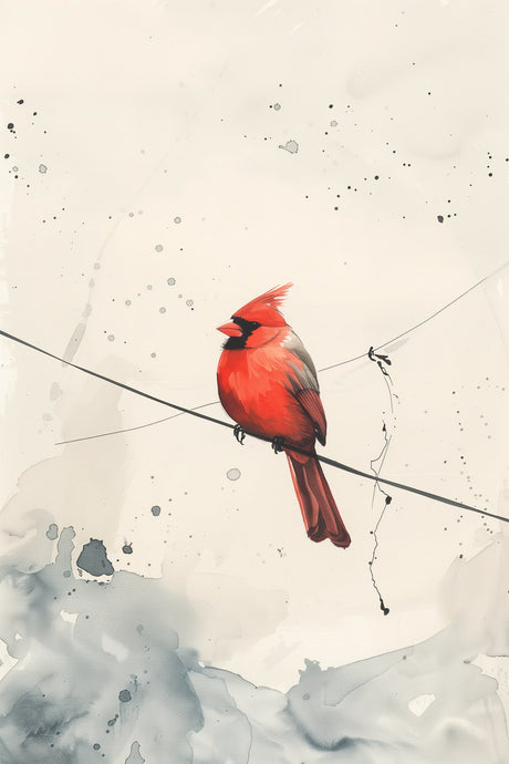 Cardinal on Wire