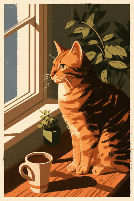 Cat Watches Morning