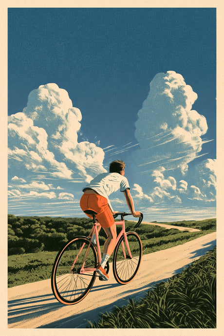 Cyclist Chases Horizon