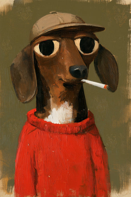 Dachshund In Red