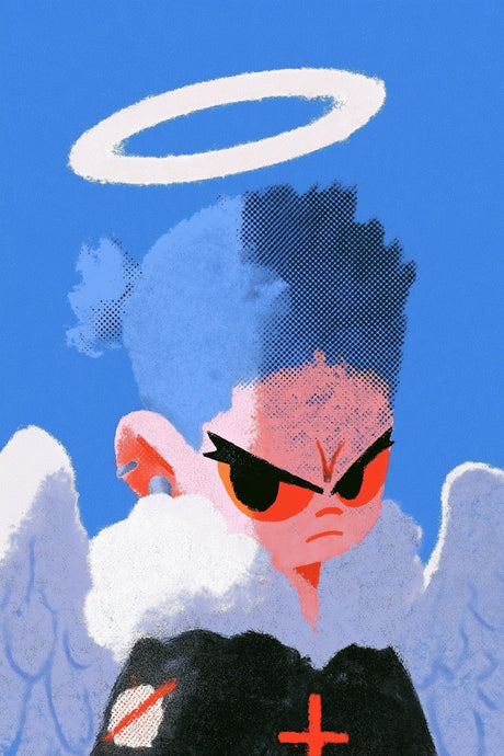 Fallen Angel Scowls