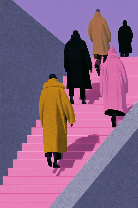 Figures Ascending Pink