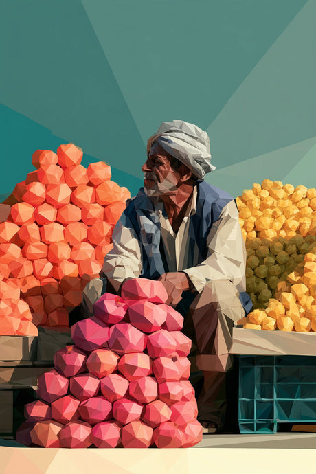 Fruit Seller Waits