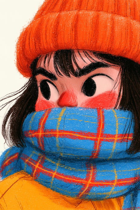 Girl Bundles Up