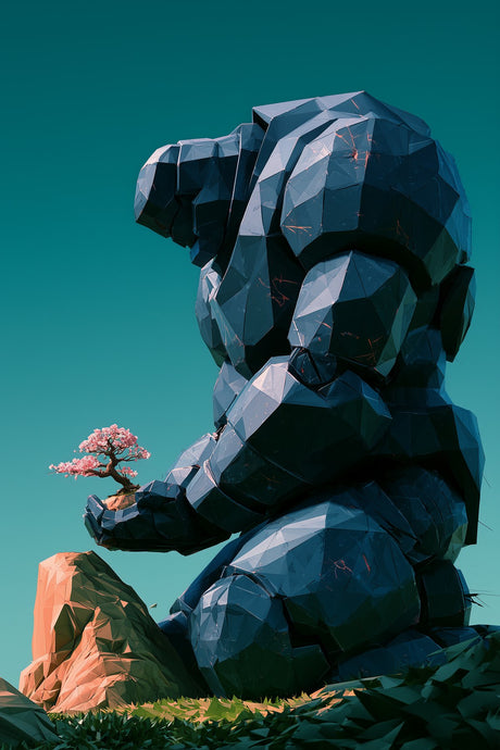 Golem Tends Blossom