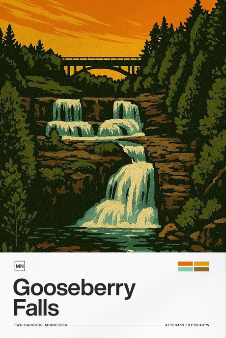 Gooseberry Falls Poster