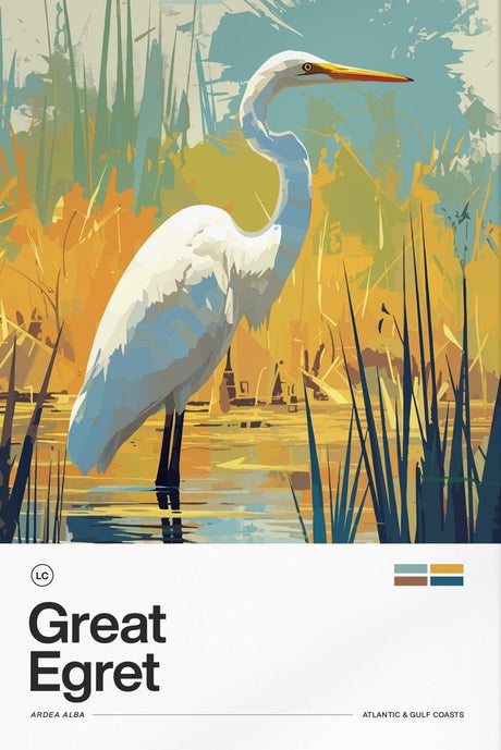 Great Egret Poster