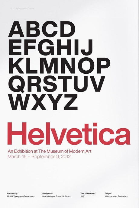 Helvetica Typeface Poster