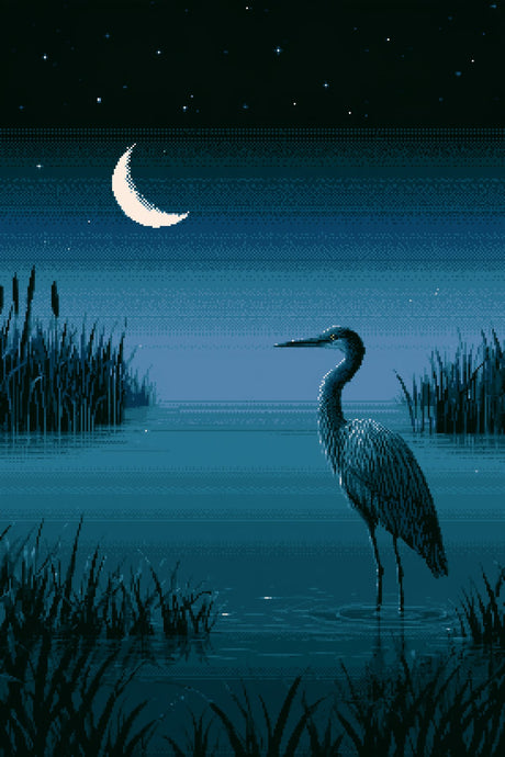 Heron Finds Moonlight