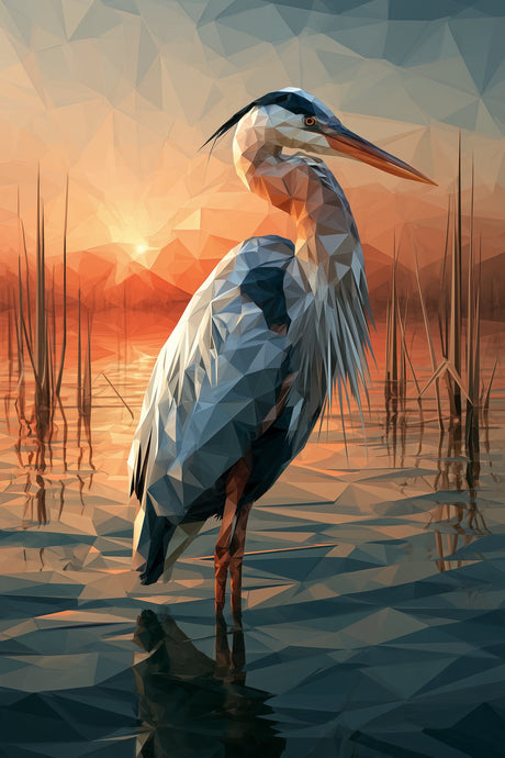 Heron Guards Dusk