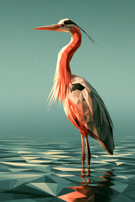 Heron Wades Alone