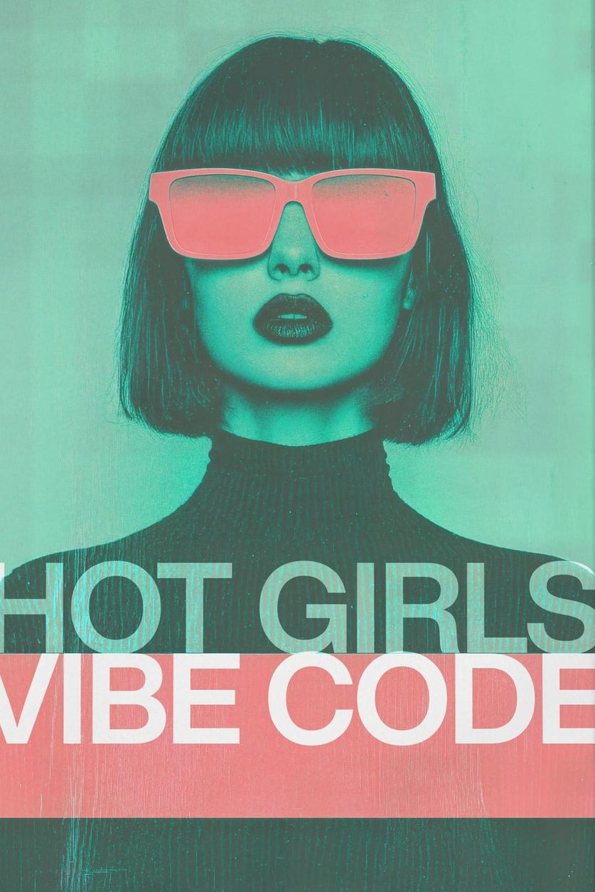 Hot Girls Vibe Code Poster