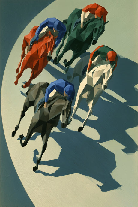 Jockeys Take the Turn