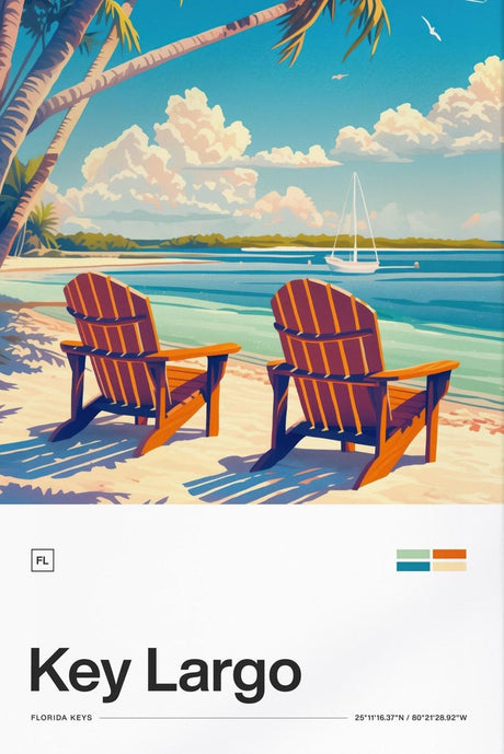 Key Largo Beach Poster