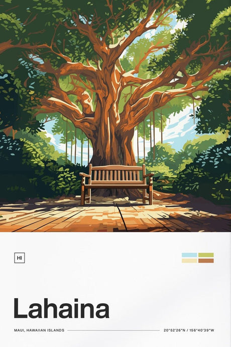 Lahaina Banyan Tree Poster