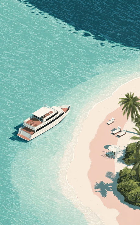 Luxury Yacht Poster