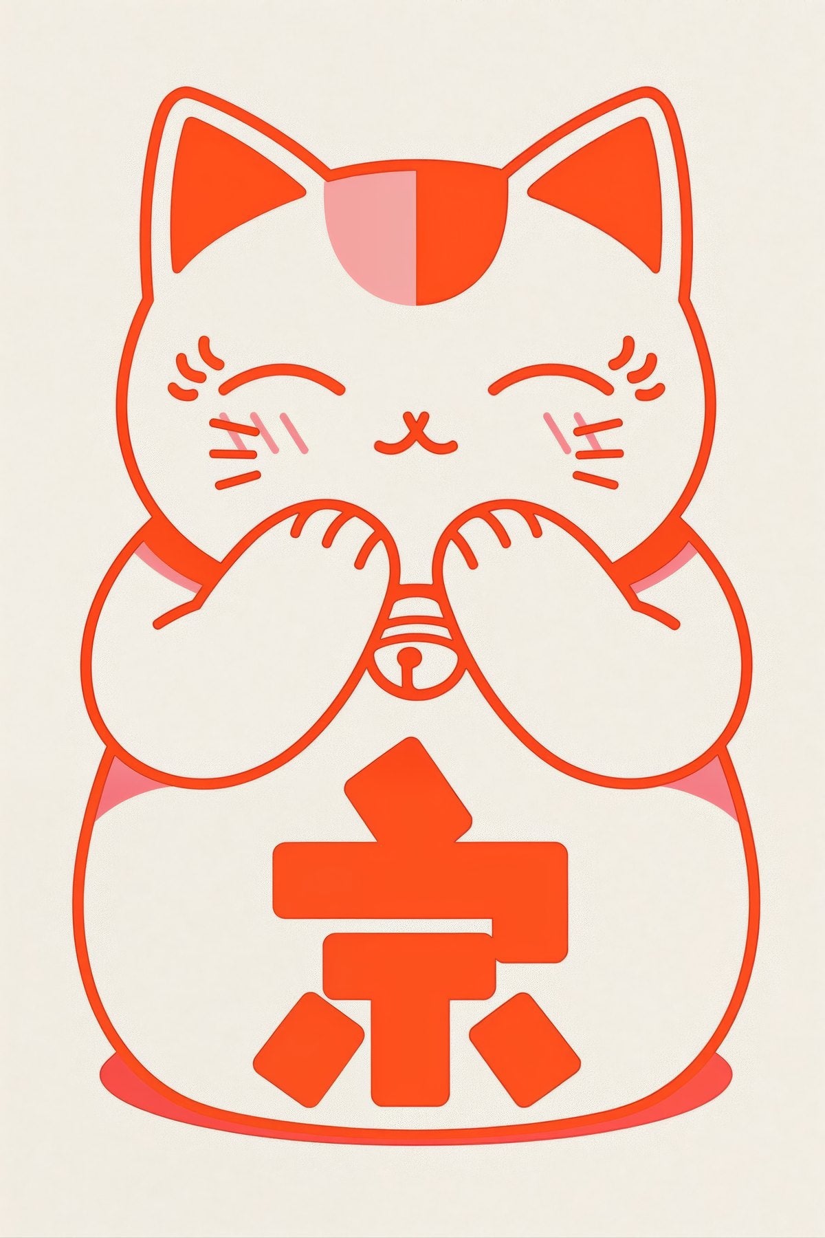 Maneki-neko Cat Poster