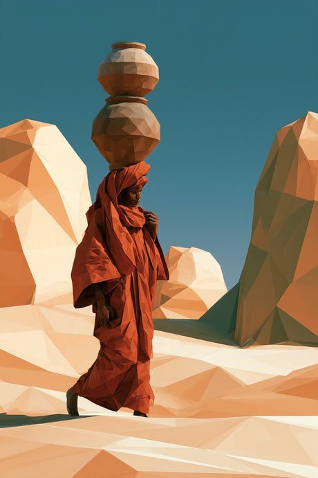 Merchant Carries Jars