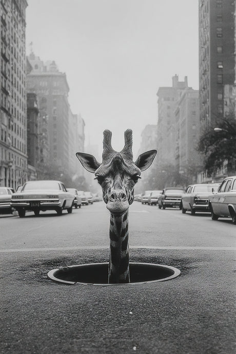NYC Giraffe Poster